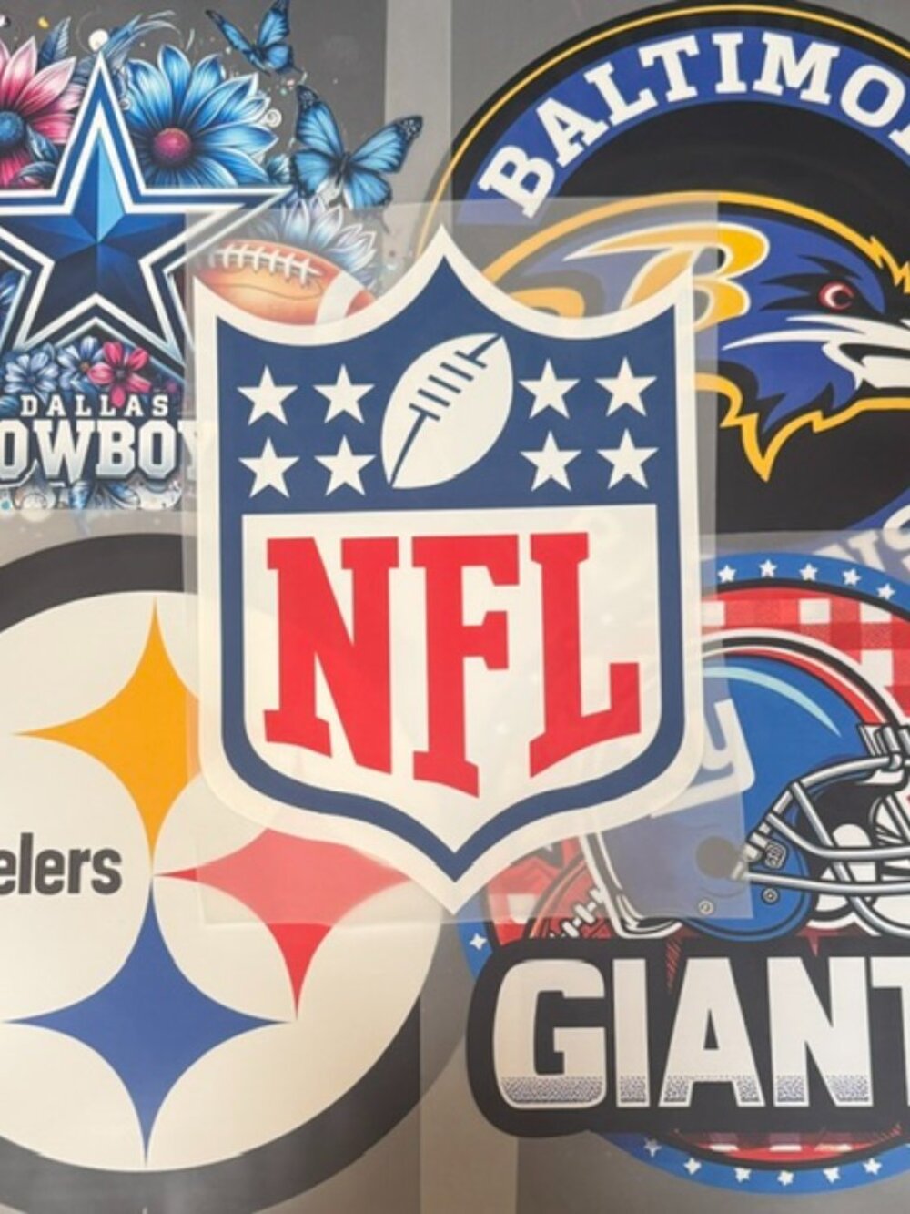 DTF Transfer Bundle – Assorted Ready Press Designs (5 Pack) Football